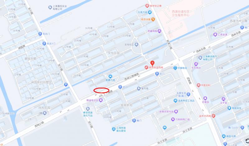 奉贤区西渡，具体位置看地图，微